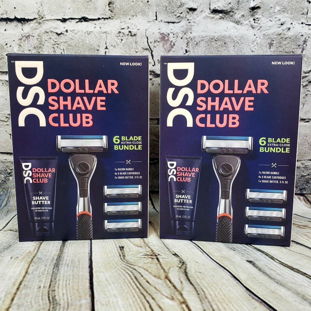 Dollar‎ Shave Club 6-Blade Razor Shave Butter  2 PK